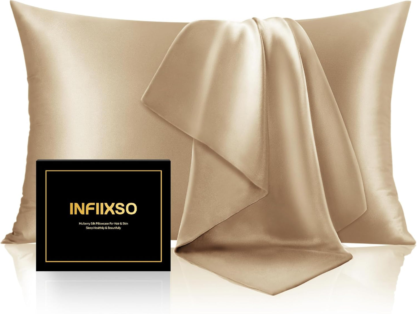 INFIIXSO Mulberry Silk Pillow Cases for Luxurious Sleep Experience