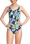 Lands' End Women's Chlorine Resistant Tugless Sporty One-Piece made