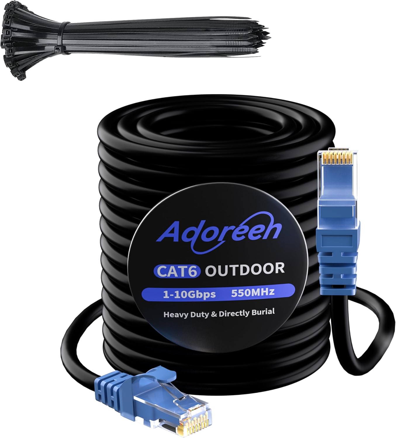 High-Speed 300 Ft Outdoor Cat 6 Ethernet Cable for Reliable Internet Connection