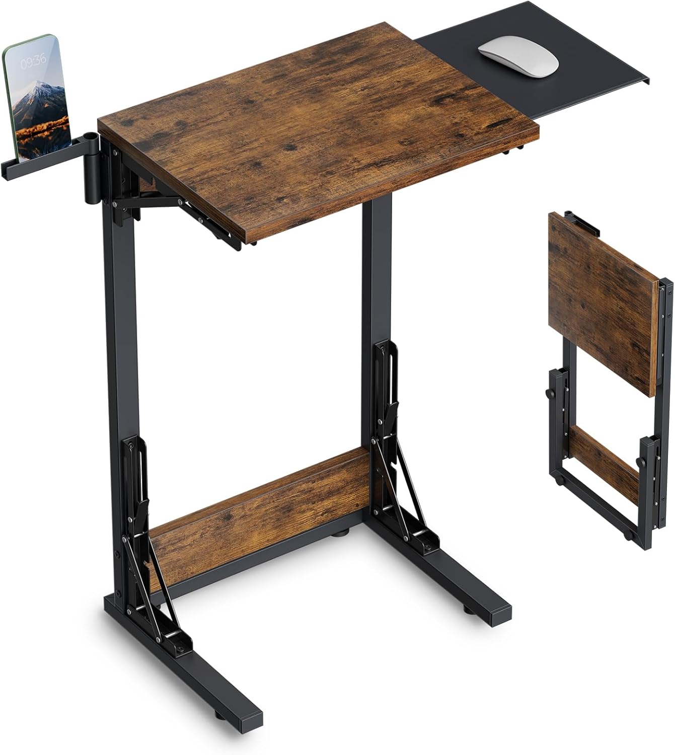 Folding C Table: Convenient Sofa Side Desk