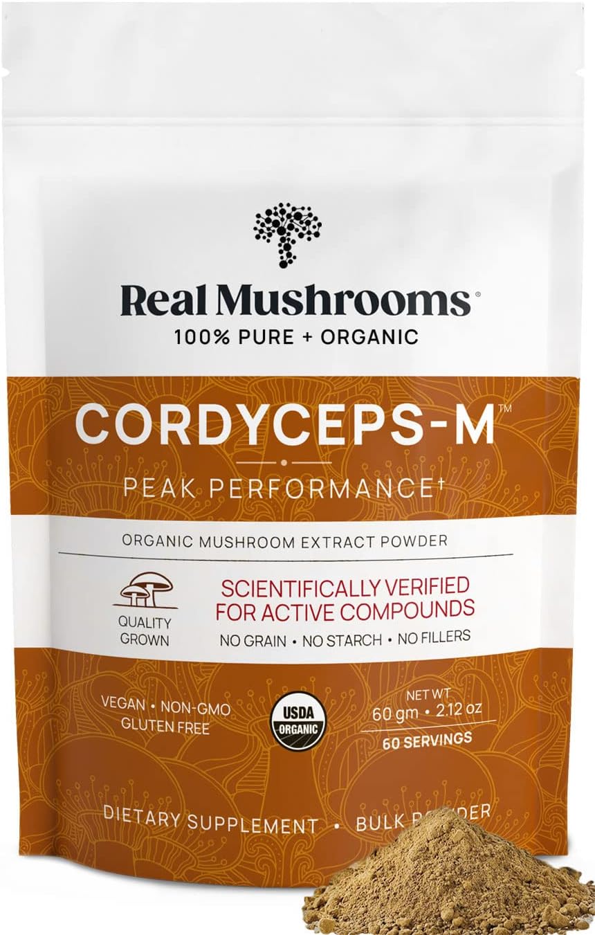 Organic Cordyceps Mushroom Powder for Energy and Wellness