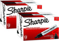 Sharpie Chisel Tip Pro Permanent Markers King Size Black, 24-Count