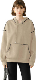Casual Hoodie with Wave Trim for Cozy Style