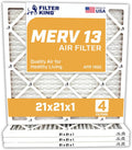 Filter King 21x21x1 Air Filter 4-Pack - MERV 13 Performance