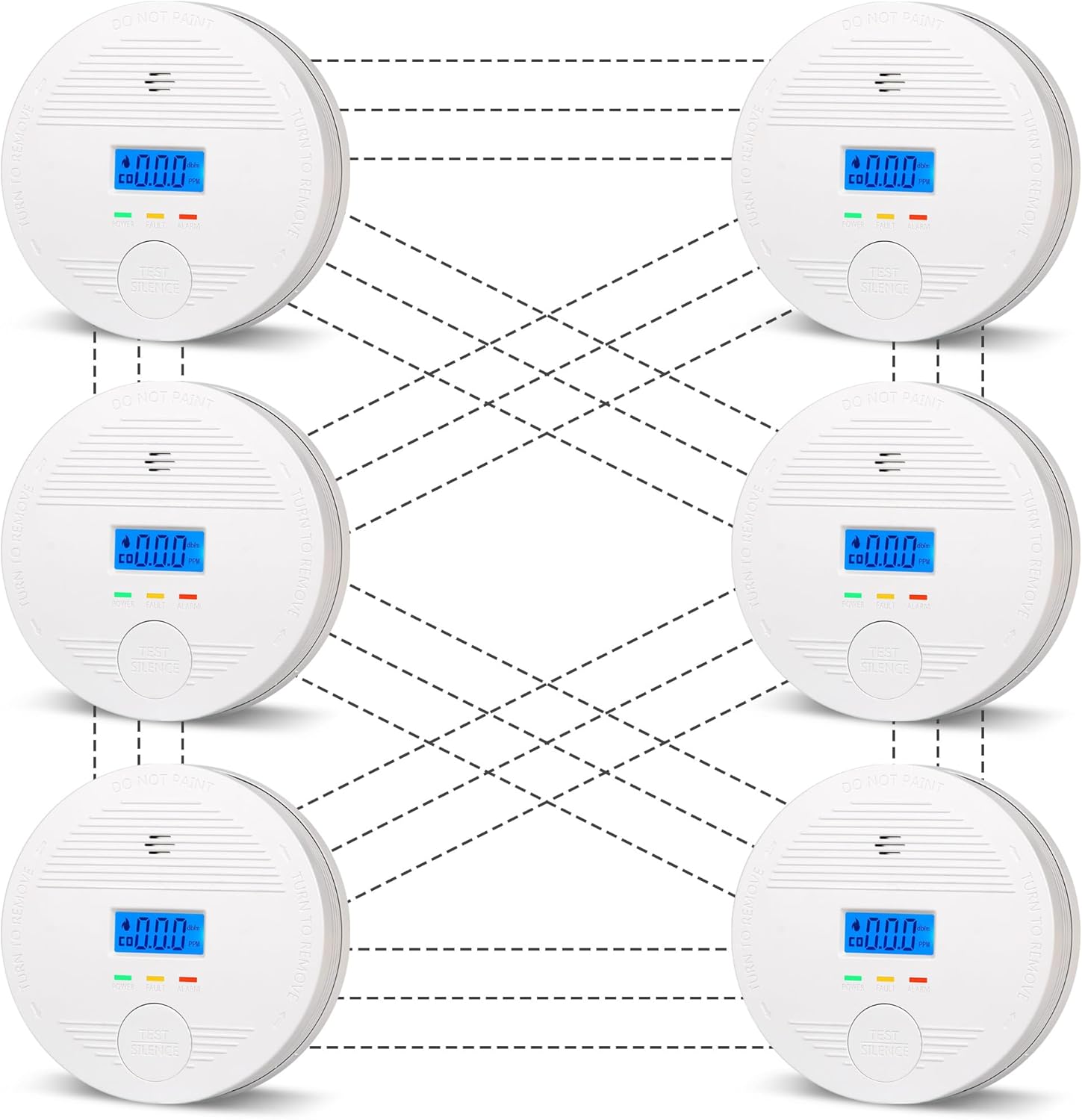 Interconnected Smoke and Carbon Monoxide Detector for Safety