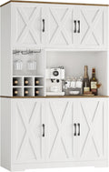 71 Tall Kitchen Pantry Cabinet with Wine Rack