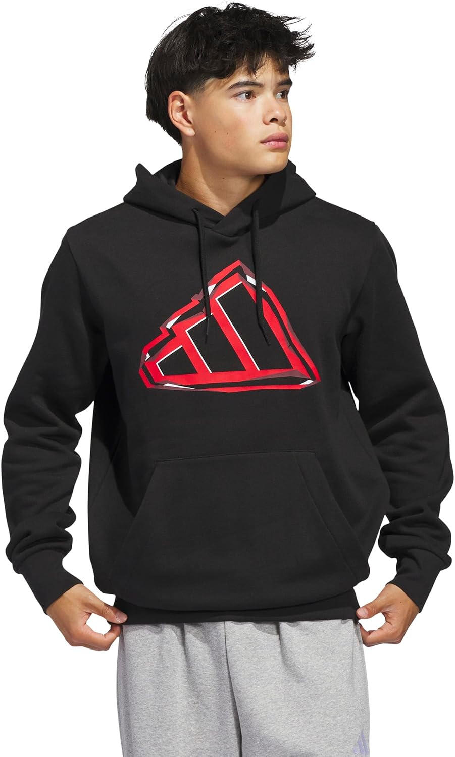adidas Men's Big Logo Graphic Hoodie for Ultimate Comfort