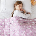 L'AGRATY Weighted Blanket 40in x 60in 10lbs - Breathable Microfiber