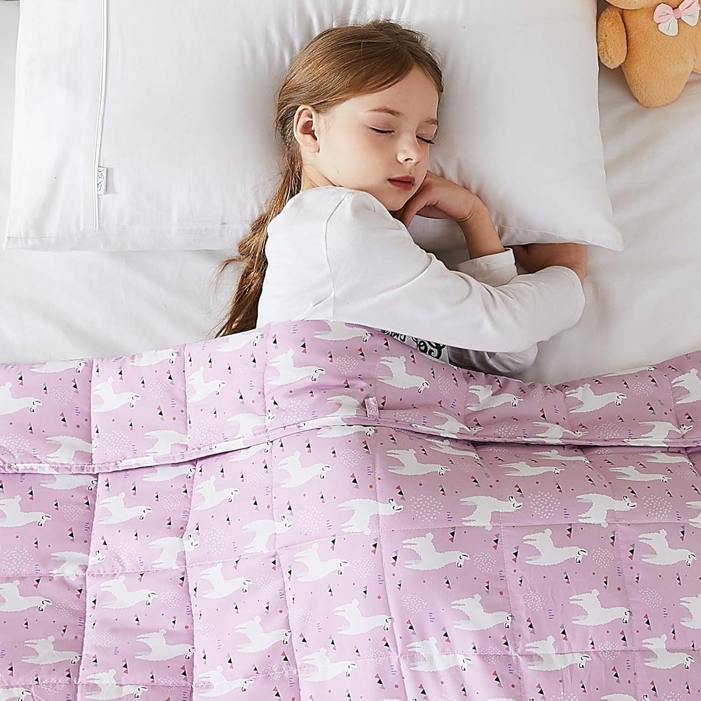 L'AGRATY Weighted Blanket - 40in x 60in 10lbs for Comfort