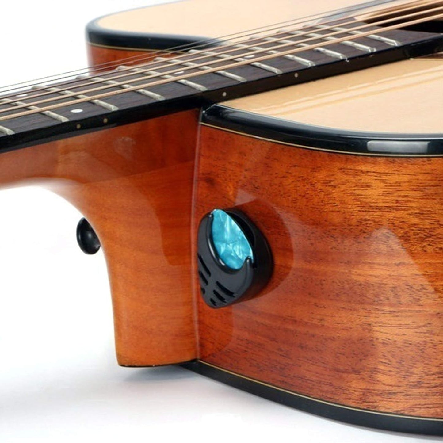 Lesun Stick-On Guitar Pick Holder & Picks