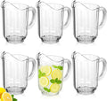 Plastic Pitcher 60 oz Clear 6-Pack - Durable Party Carafe