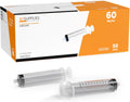 BH Supplies 60ml Luer Lock Tip Syringes (No Needle) - Sterile 50ct