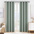 PONY DANCE Sage Green Curtains - 2 Panels Room Darkening Blackout