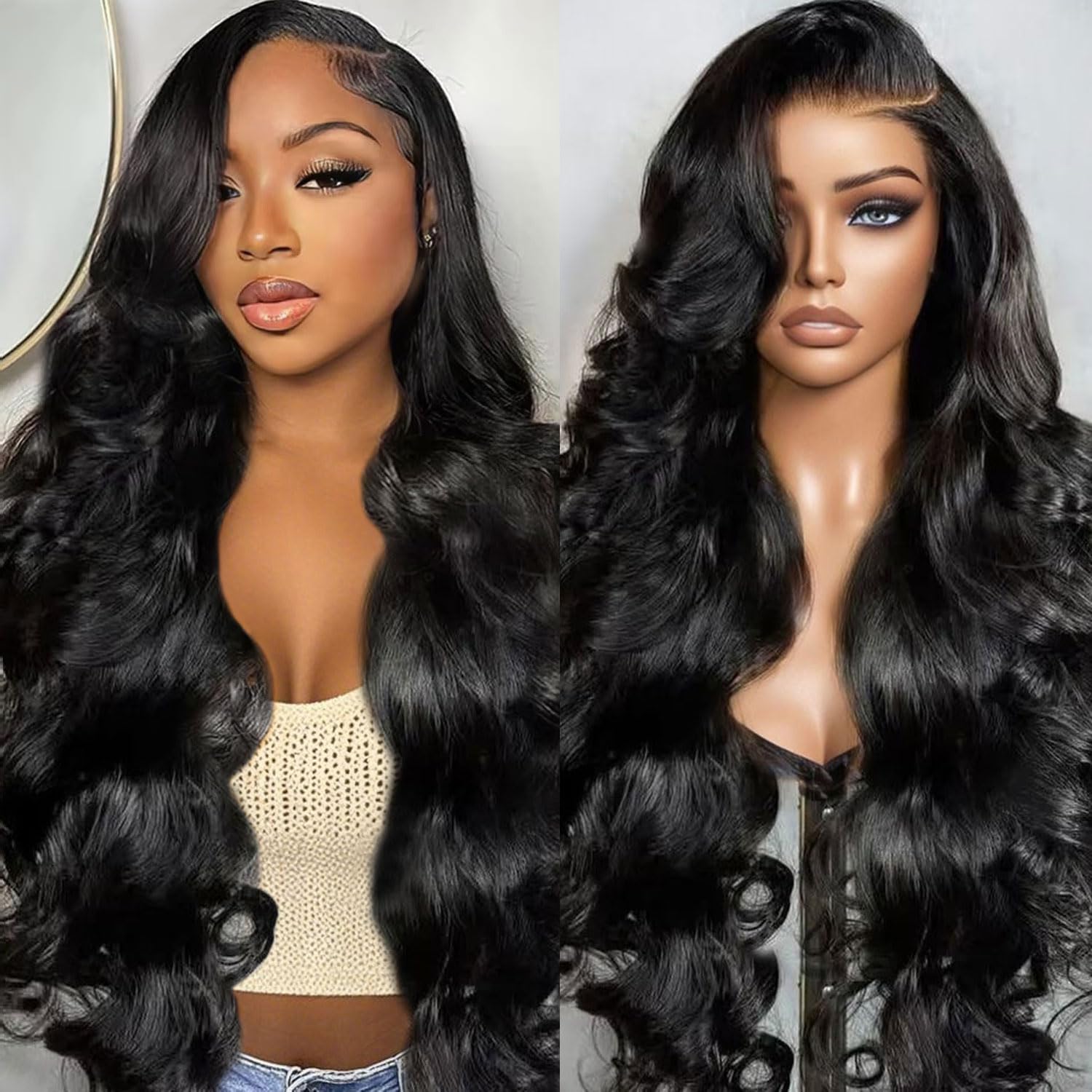 30 Inch Body Wave Lace Front Wigs Human Hair for Women