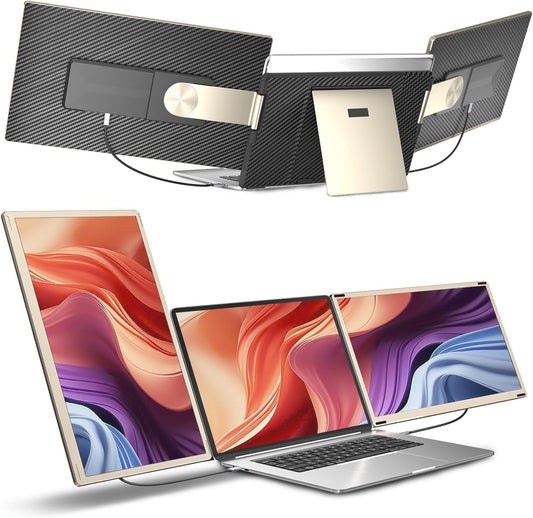 Ultra-Slim Portable Monitor: FHD 1080P Dual Display