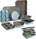Goodful All-In-One Nonstick Bakeware Set - Space Saving 8-Piece