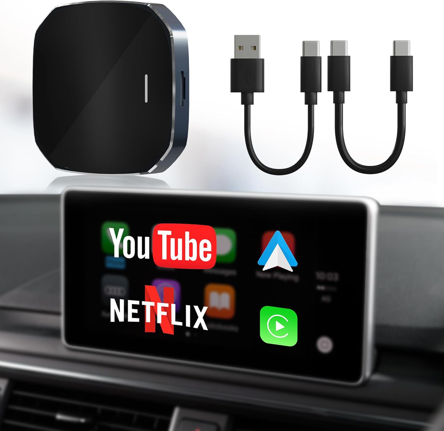 Wireless CarPlay Adapter - Stream Videos Anywhere!