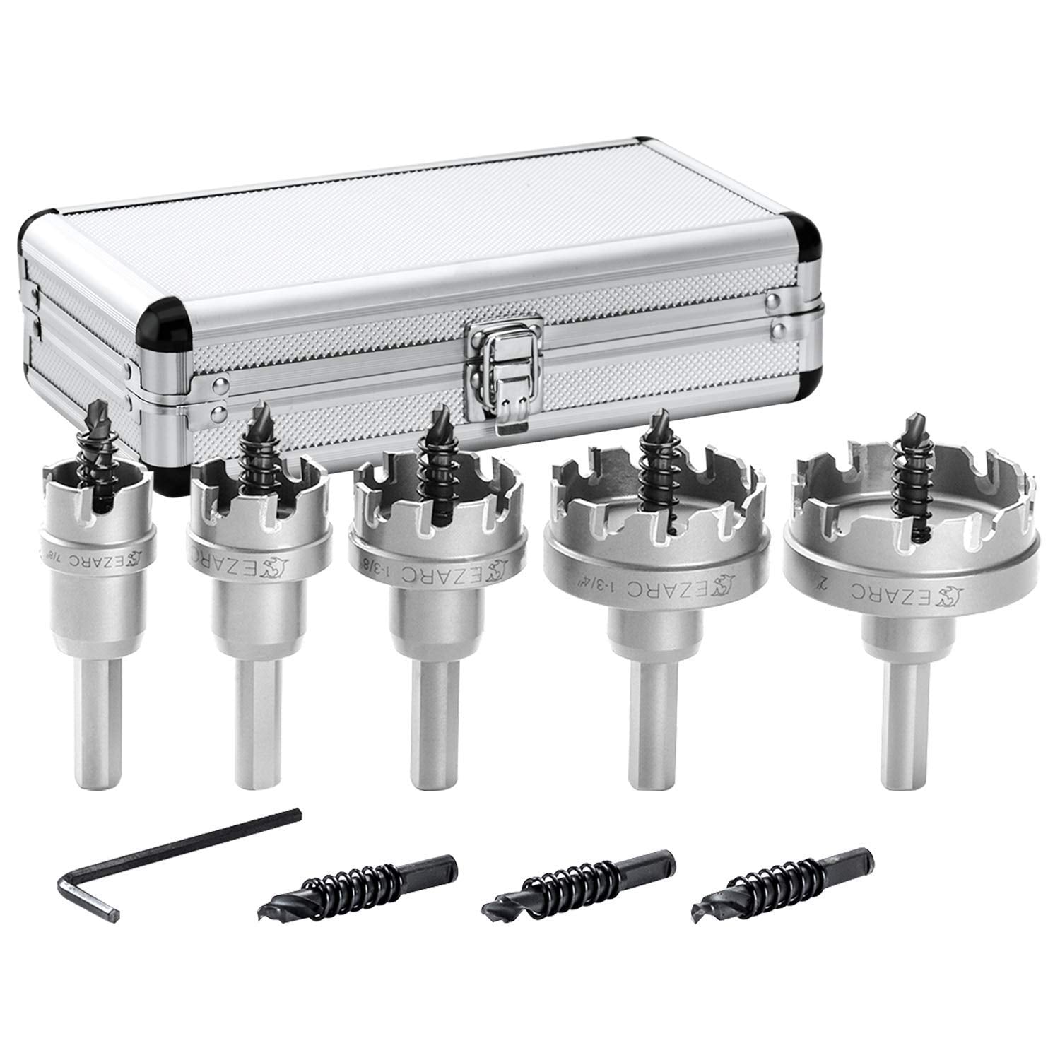 EZARC Carbide Hole Saw Kit for Hard Metal and Stainless Steel