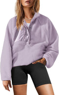 Womens Fuzzy Fleece Pullover Sherpa Button Down - Soft Warm Layer