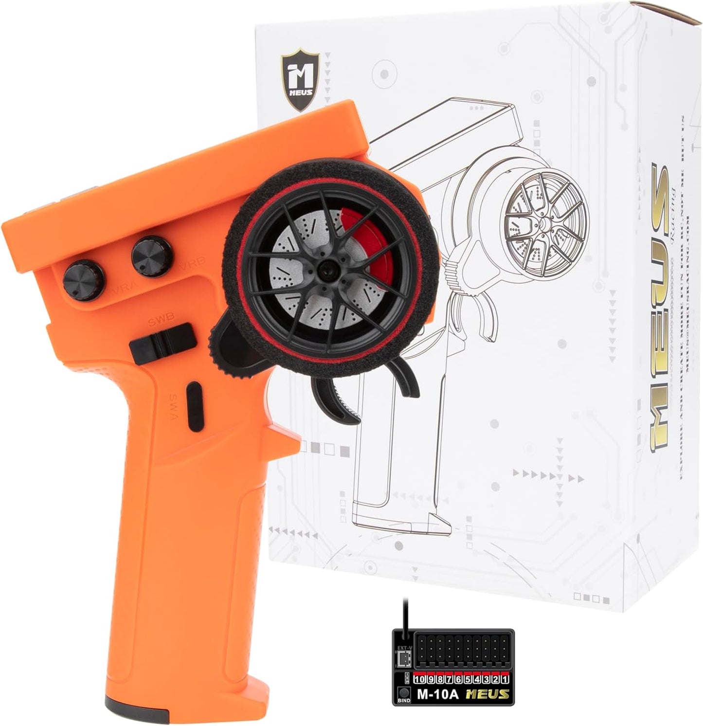 MEUS RACING ME-10B RC Transmitter with Coach Mode for All Terrains