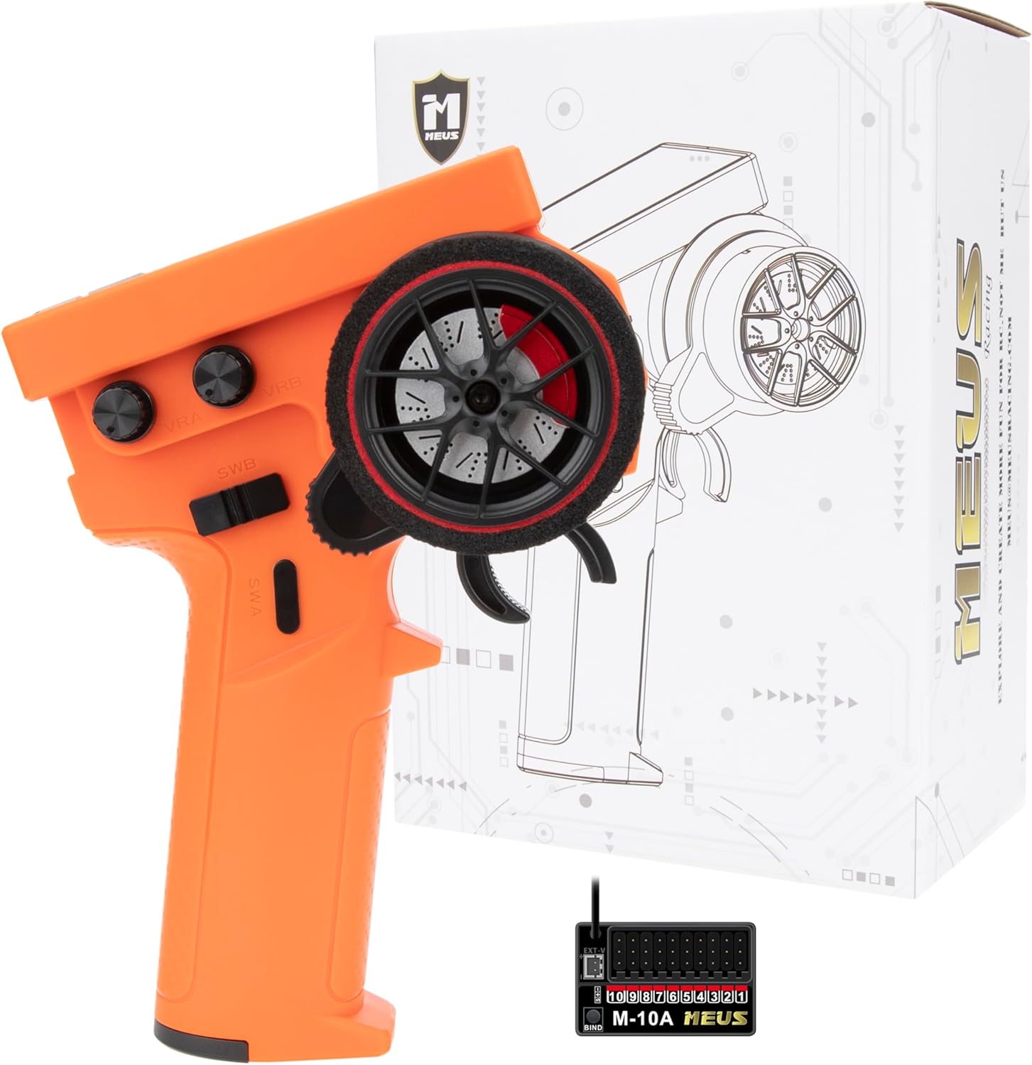 MEUS RACING ME-10B RC Transmitter with Coach Mode for All Terrains