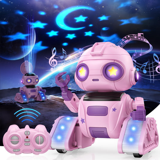 Interactive RC Robot with Music & Star Projector