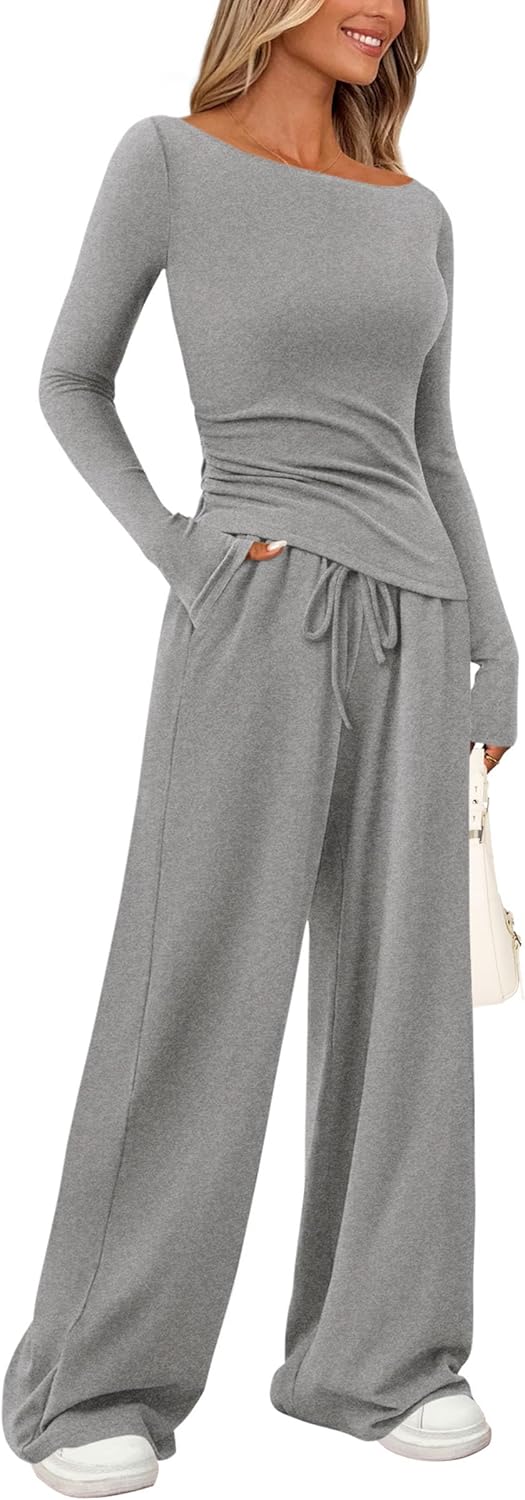 PRETTYGARDEN Women's 2 Piece Lounge Set for Cozy Comfort