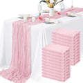 Cheesecloth Table Runner 10FT Long 21 x 120 in Pack of 20 - Boho Sheer