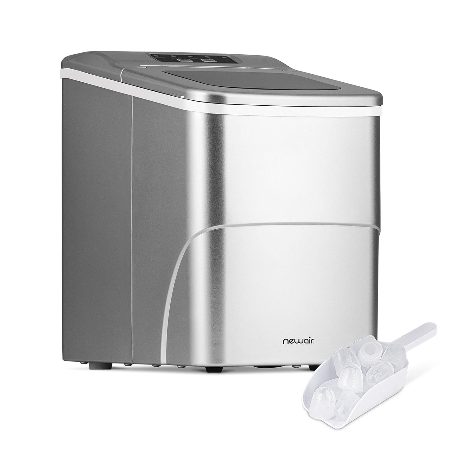 Newair 26 lbs Countertop Ice Maker for Perfect Cocktails