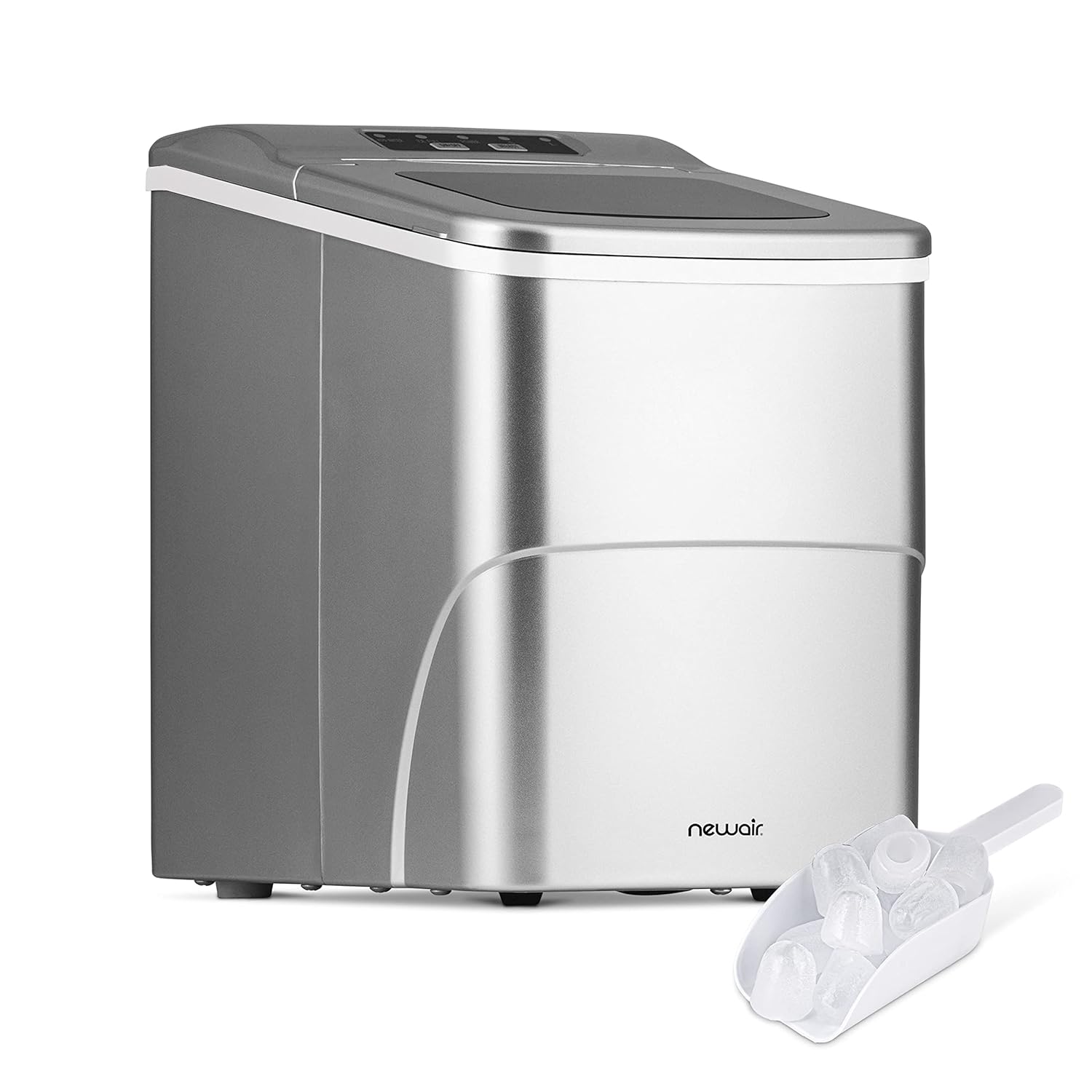 Newair 26 lbs Countertop Ice Maker for Perfect Cocktails