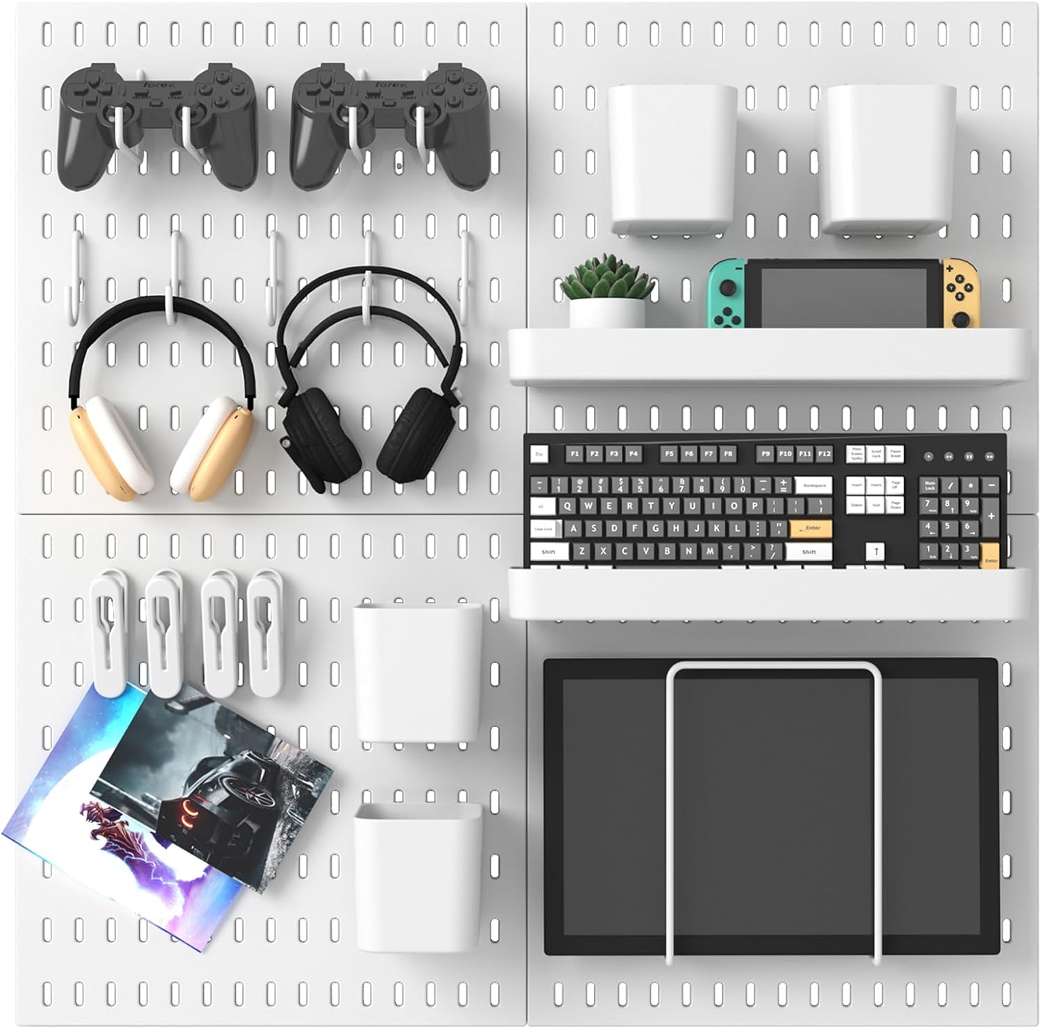 Pegboard Combination Kit for Efficient Wall Storage Solutions