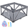 Foldable Baby Playpen Large Playard with 50 Balls - Portable Play Yard