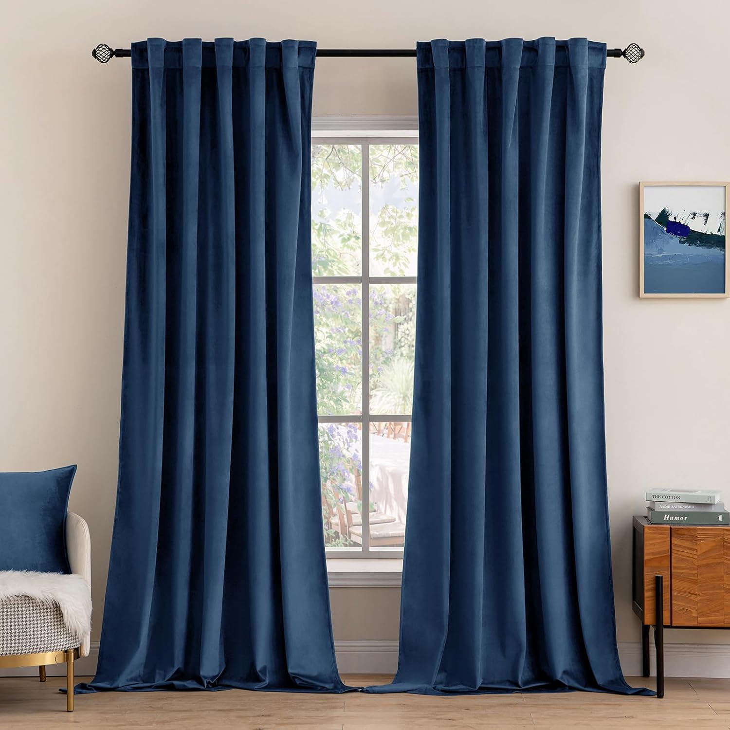 MIULEE Velvet Curtains - Luxury Blackout Drapes for Home