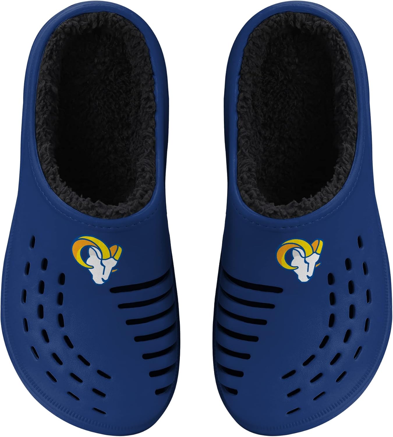 FOCO Men's NFL Sherpa Lined Big Logo Clog for Ultimate Comfort