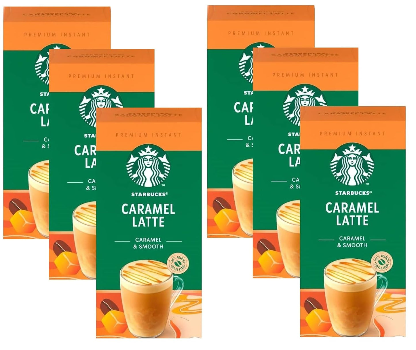 Starbucks Caramel Latte Instant Coffee, 30 Sachets