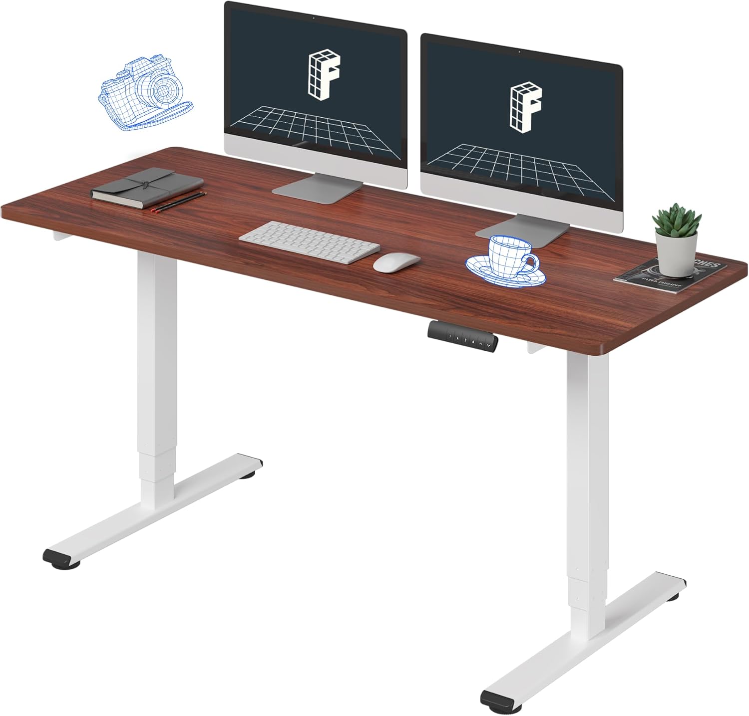 FLEXISPOT E6 Essential Standing Desk with 3 Stages Dual Motor
