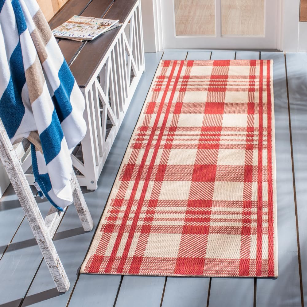 SAFAVIEH Courtyard Collection Runner Rug - Stylish & Durable