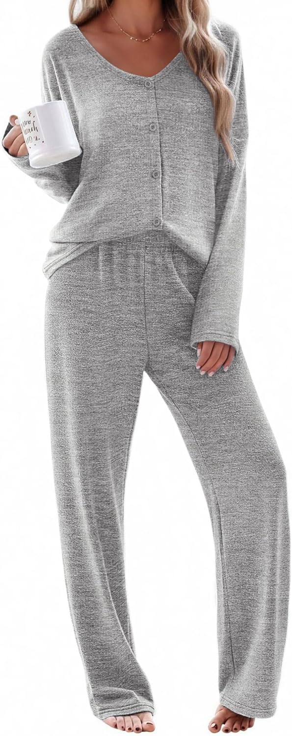 Ekouaer Womens Pajama Sets Soft Lounge Set for Ultimate Comfort