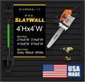 Slatwall Panel Garage Wall Organizer 4H x 4W - Heavy Duty PVC Rack