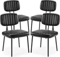Sweetcrispy Sweetcrispy Dining Chairs Set of 4 - Mid Century Modern PU