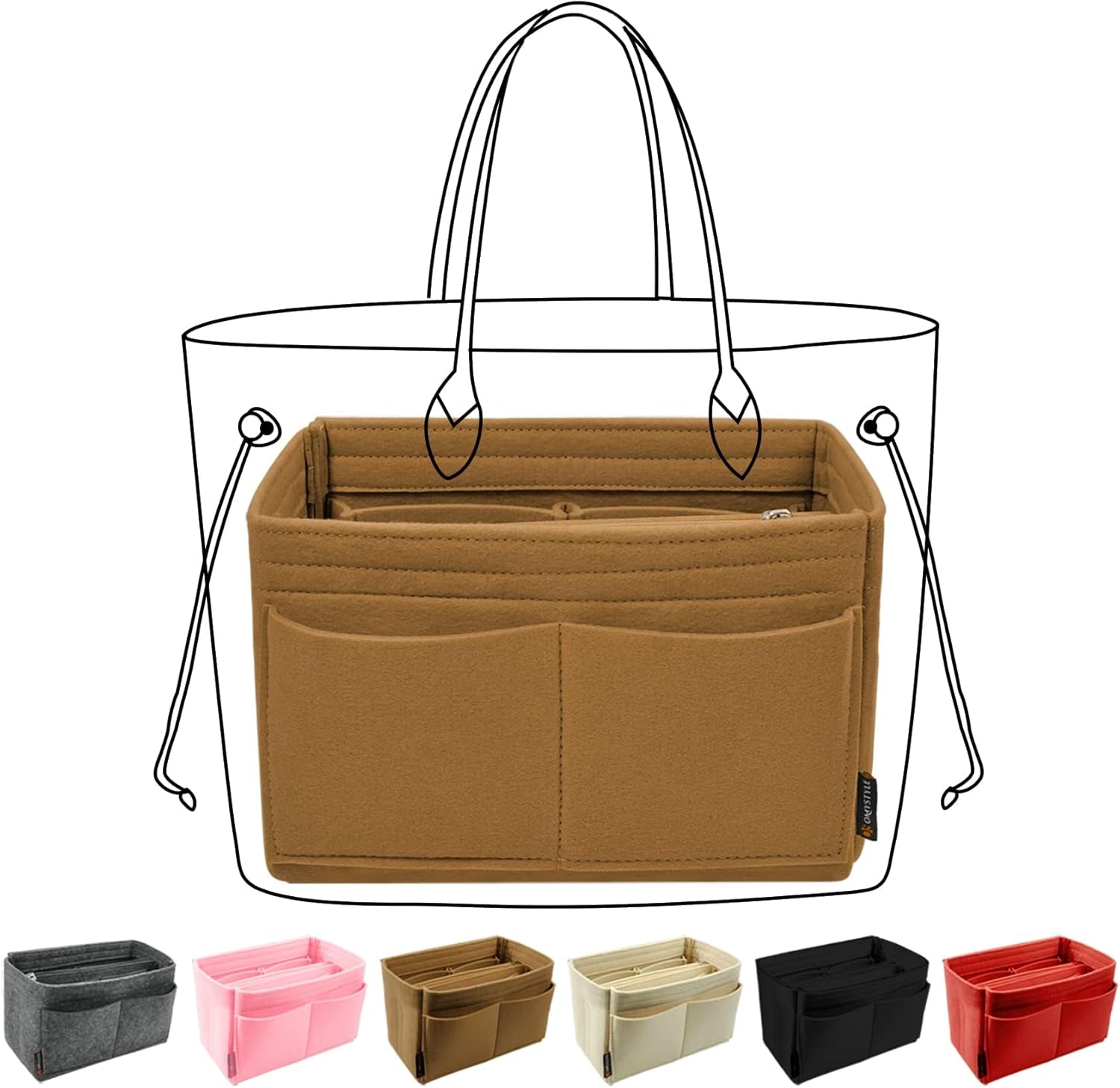 OMYSTYLE Purse Organizer Insert for Handbags with 5 Sizes