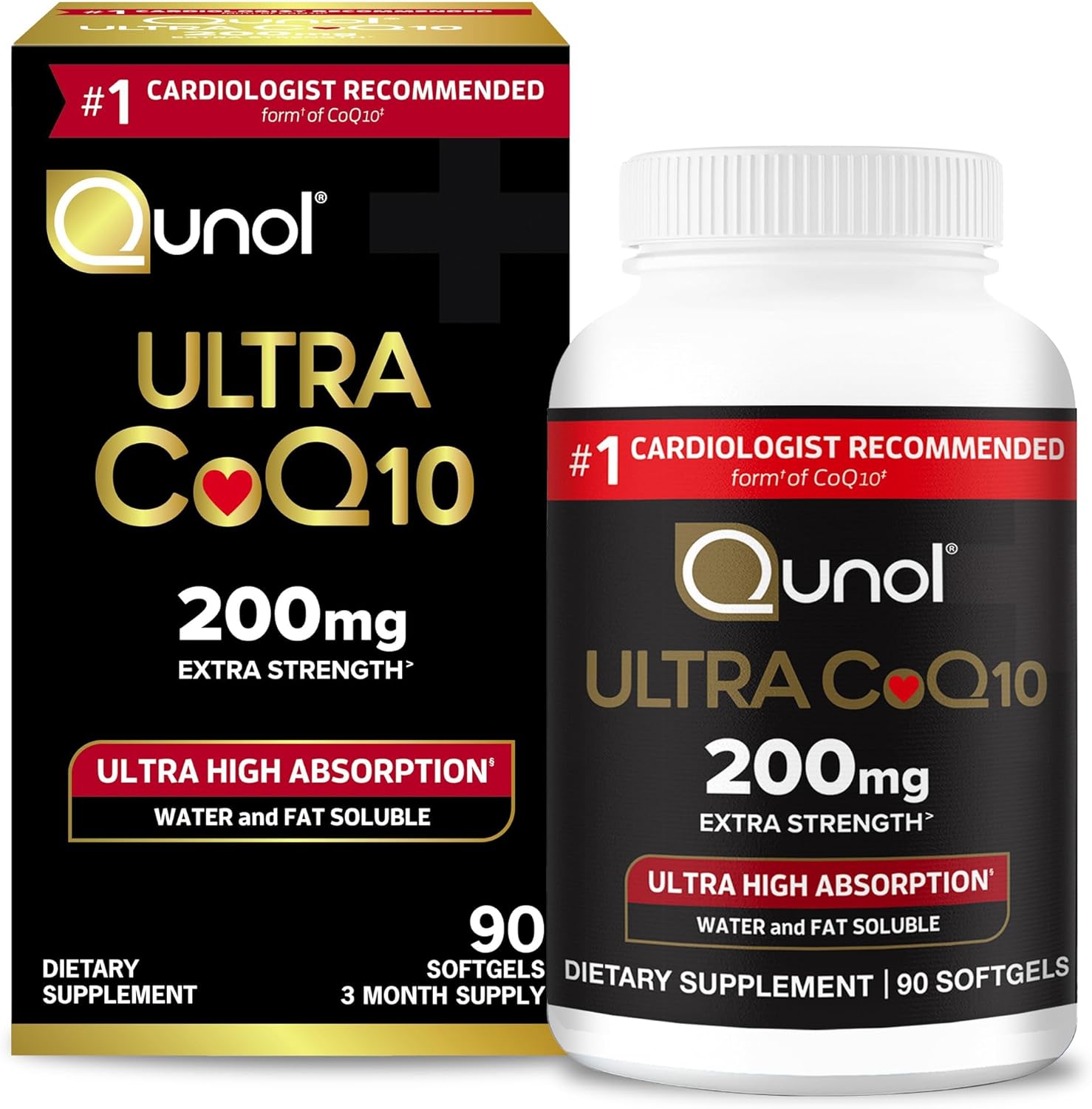 Ultra CoQ10 200mg Softgels for Heart Health & Energy Support