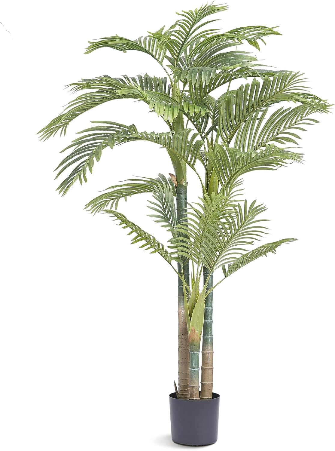 VEVOR 6.5 FT Tall Artificial Golden Cane Palm Tree for Decor