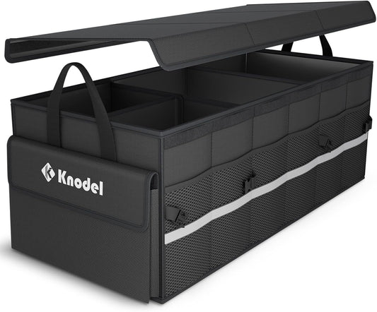 K KNODEL Car Trunk Organizer with Lid for SUVs and Trucks