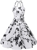 Topdress Women's Vintage Polka Audrey Dress 1950s Halter (Style J2BG)