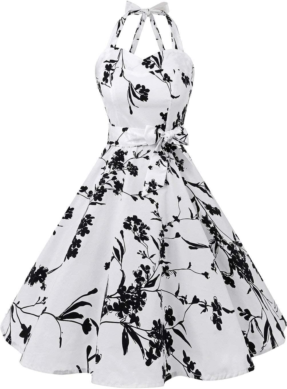 Topdress Women's Vintage Polka Audrey Dress for Retro Style Lovers