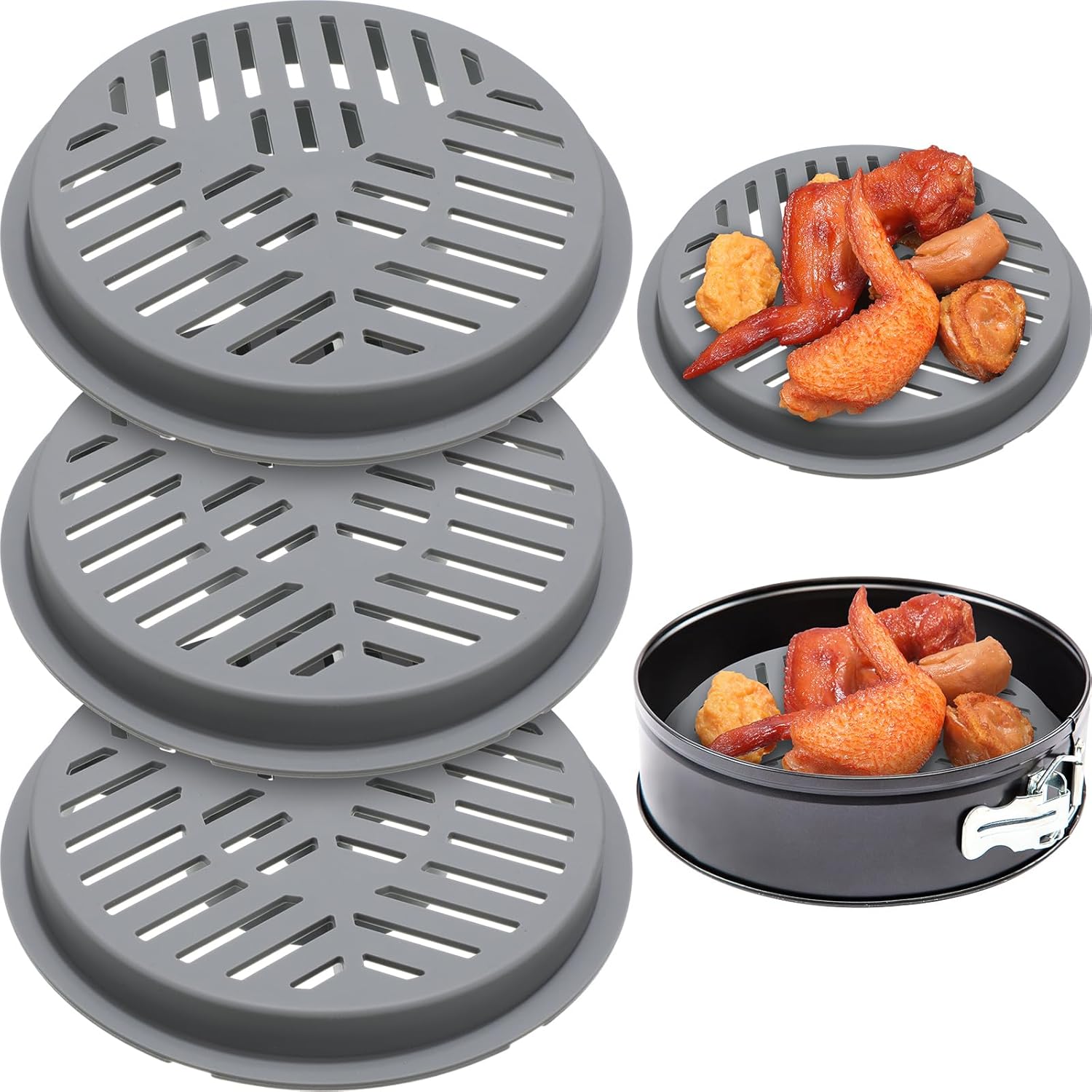 Jingmore Reusable Air Fryer Liners - Easy Clean & Sturdy Design