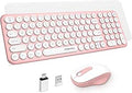 Wireless Keyboard and Mouse XTREMTEC Compact Retro Round Keycap