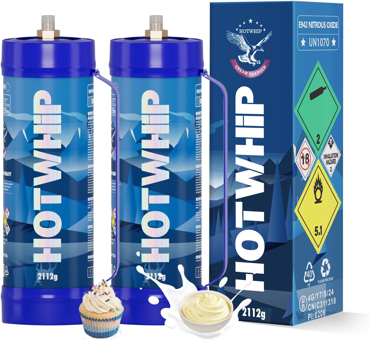 Original Flavor Whip Chargers 2-Pack by Hotwhip
