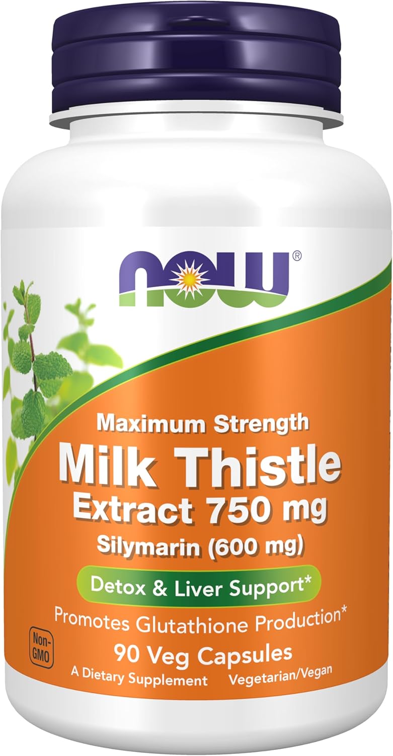 NOW Foods Milk Thistle Extract 750 mg for Maximum Liver Support